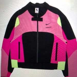 Nike x Ambush Moto Jacket fuchsia/magic flamingo/blk